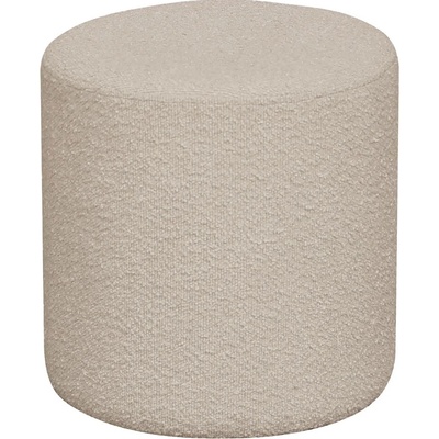 Nordic Living Béžový bouclé taburet Ejby 34 cm