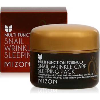 Mizon Snail Wrinkle Care Sleeping Pack, нощна маска за лице против стареене с екстракт от охлюв (8809743540635)