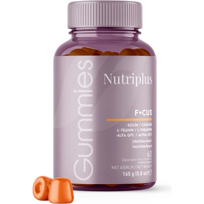 Nutriplus ACV+ jablkový ocot 60 gumových cukríkov