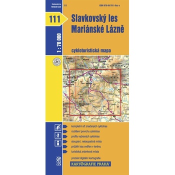 Slavkovský les Mariánské lázně mapa 1:70 000 č. 111
