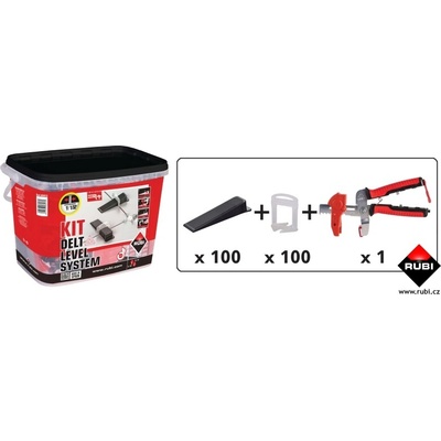 Rubi Nivelační sada DELTA (kleště + 100x klip + 100x klínek) (03914/03957)