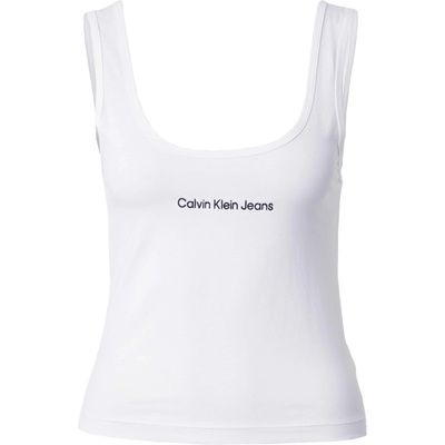 Calvin Klein Jeans Топ бяло, размер S