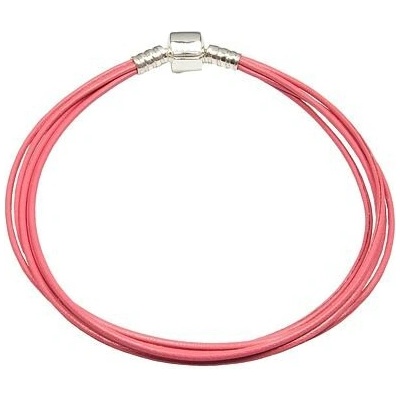 INFINITYSILVER Textilný náramok na prívesky ružový 421003pink19