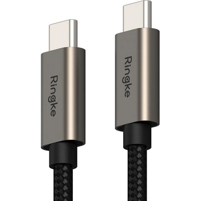 RINGKE USB-C Кабел, RINGKE USB-C to USB-C 60W 0.5m, Черен (8809961786051)