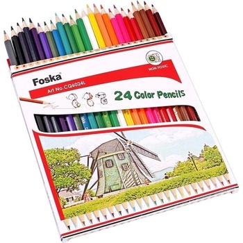 Foska Моливи Hexagonal, 24 цвята (1015120770)