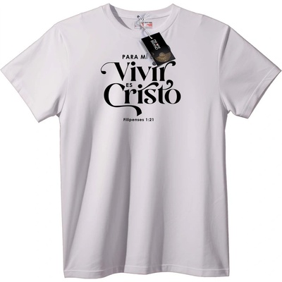 NOONEBRAND Тениска Живея за Христос - 2XL, Black
