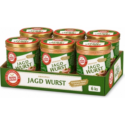Mehlig & Heller lovecký salám ve skle 6x250 g