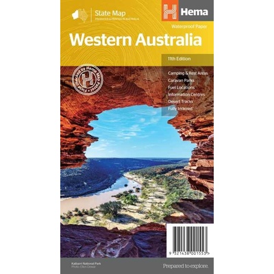 mapa Western Australia state map 1:2,5 mil. HEMA