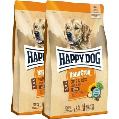 Happy Dog NaturCroq Ente & Reis 2 x 11 kg