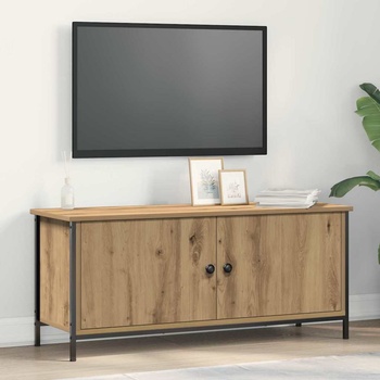 vidaXL ТВ шкаф Дъб 100 x 35 x 45 см Инженерно дърво (873887)