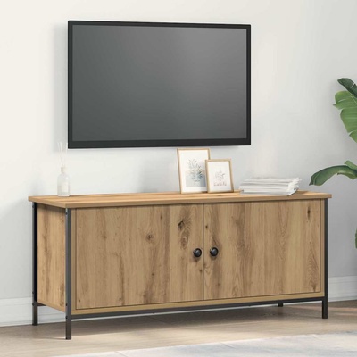 vidaXL ТВ шкаф Дъб 100 x 35 x 45 см Инженерно дърво (873887)