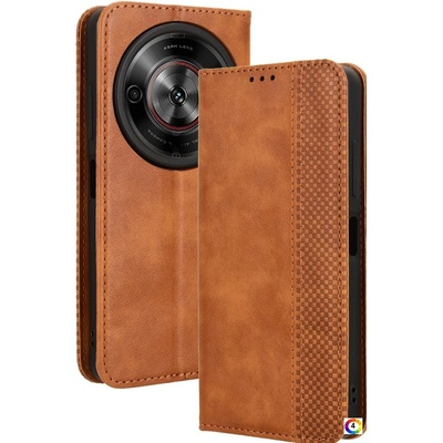 ZTE Blade A75 5G nubia Focus Leather Magnetic2 Wallet Кожен Калъф и Протектор