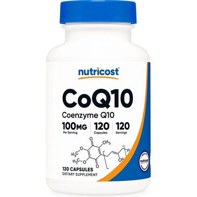Nutricost CoQ10, 100 mg, 120 капсули, Nutricost