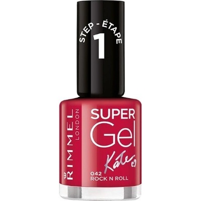 Rimmel London RIMMEL Super gel, lak na nechty s 3D efektom 042 Rock N Roll, 12ml, 042 Rock N Roll