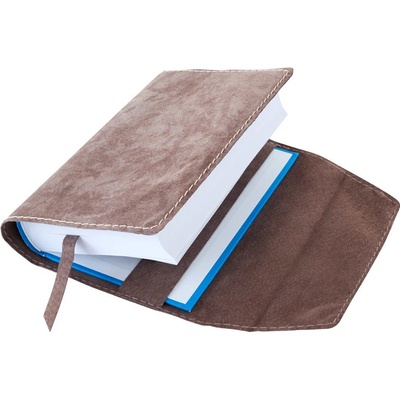 Variabilní obal se záložkou Hnědá semiš – Zboží Dáma