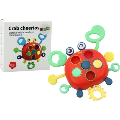 LEAN TOYS Senzorická interaktívna vzdelávacia hračka Krab