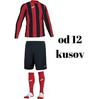 Joma Inter s dlhým rukávom pre celé mužstvo od 12 ks červená čierna počet ks v sadě 12 hráčskych setov