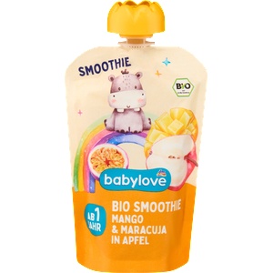 babylove Смути с манго, маракуя и ябълка, от 1 година, 100 g (10468773)
