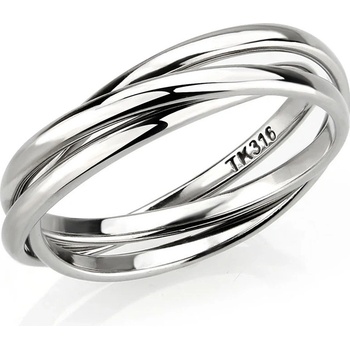 Mabell Dámský prsten z chirurgické oceli MARIOLI CZ221TK3743 5C45