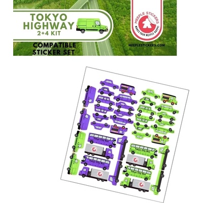Meeple Stickers samolepky pro tokyo highway
