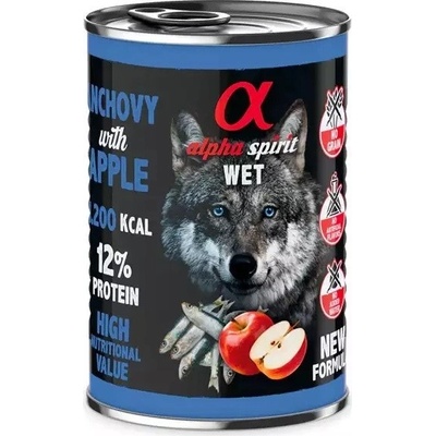 Alpha Spirit Adult Ančovičky s červeným jablkom 400 g