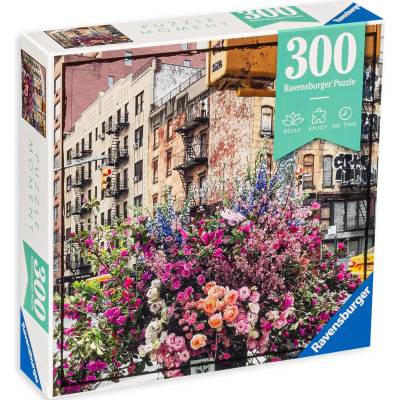 Ravensburger Пъзел Ravensburger от 300 части - Цветя в Ню Йорк (12964)