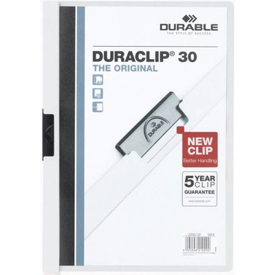 Durable Obal s klipom DURACLIP Original 30 biely