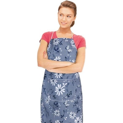 Bellatex Kuchyňská zástěra DITA Modrá Bílá 67x84 cm