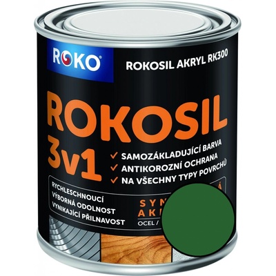 Rokosil akryl RK 300 5300 zelená střední 3L