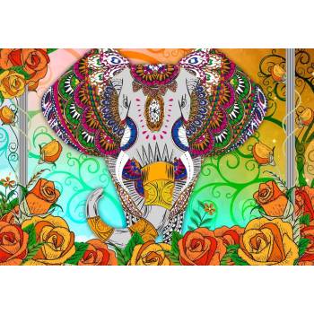 Image 1 of Bluebird Puzzle - Puzzle Colorful Elephant 1000 - 1 000 piese