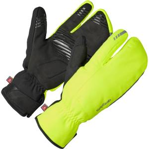 GripGrab Ръкавици GripGrab Nordic 2 Windproof Deep Winter Lobster Gloves - Yellow Hi-Vis (202-4801-0214)