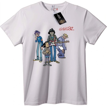 NOONEBRAND Тениска Gorillaz Група - 2XL, Black
