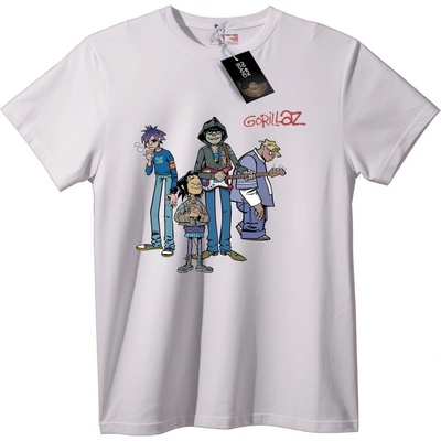 NOONEBRAND Тениска Gorillaz Група - 2XL, Black