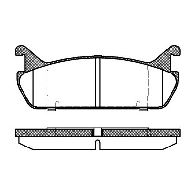 Sada brzdových platničiek kotúčovej brzdy REMSA 0329.00