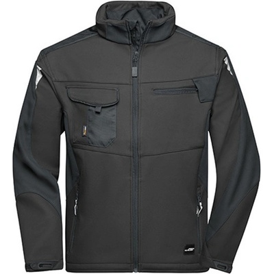 James & Nicholson pánska softshellová bunda JN844 Black