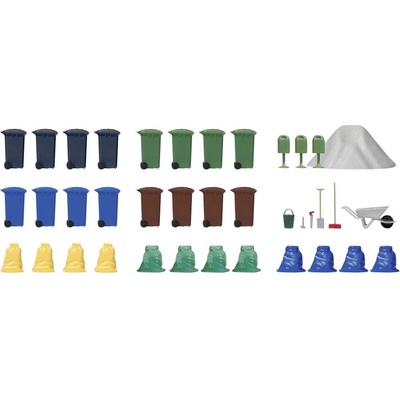 Busch H0 sada popelnic 1136