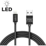Delight cable - Кабел за зареждане на Iphone Lightning, 1 м, черен) 55442I-BK (55442I-BK)