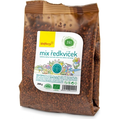 Wolfberry Mix BIO reďkoviek 200 g Wolfberry semienka na klíčenie 200 g