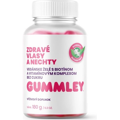 Gummley Zdravé vlasy a nechty 60 žuvacích želé