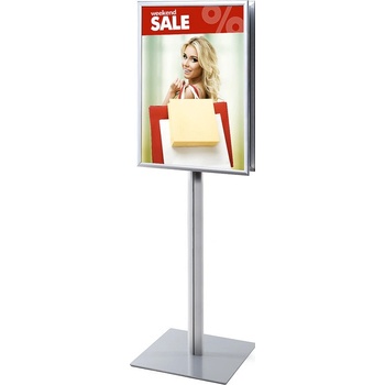 Jansen Display Informačný stojan Infopole s klaprámom A1 obo, 625 x 1815 mm