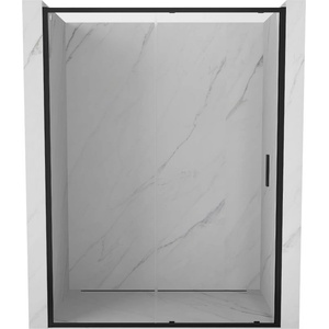 Mexen Exo-S плъзгащи се душ кабини 155 см, прозрачен, черен - 8151-155-000-70-00 (8151-155-000-70-00)