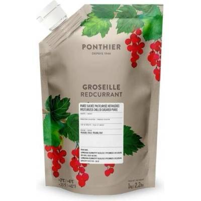 Ponthier ovocné pyré červený rybíz 90% 1 kg