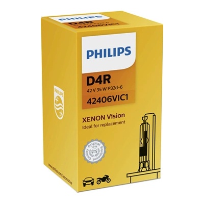 Philips Крушка, фар за дълги светлини PHILIPS D4R, 42V, 35W, 4400K, 2800lm, 1 бр