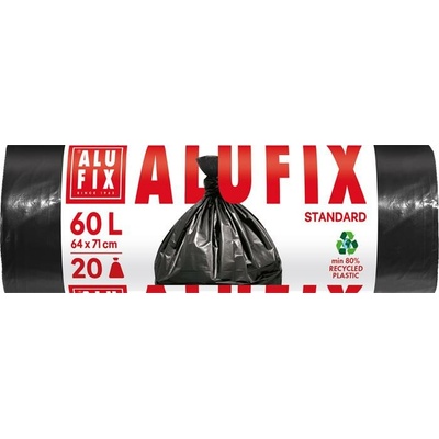 ALUFIX Vrecia na odpadky 60 l 15µm 20 ks čierna