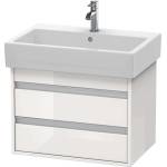 Duravit Ketho - Шкафче за умивалник 48x65x44 см, 2 чекмеджета, лъскаво бяло KT662402222 (KT662402222)