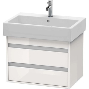 Duravit Ketho - Шкафче за умивалник 48x65x44 см, 2 чекмеджета, лъскаво бяло KT662402222 (KT662402222)