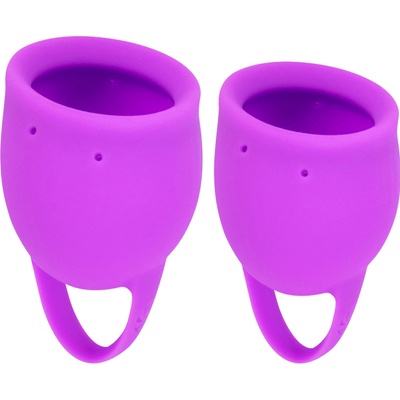 Lola Games Sada menstruačních kalíšků Natural Wellness Fialový Tulipán 2 ks – Zboží Dáma