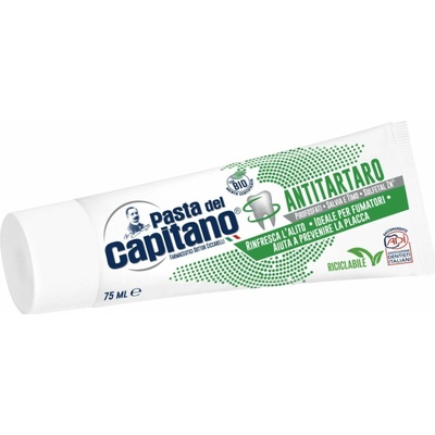 Pasta Del Capitano pre fajčiarov proti zubnému kameňu 75 ml