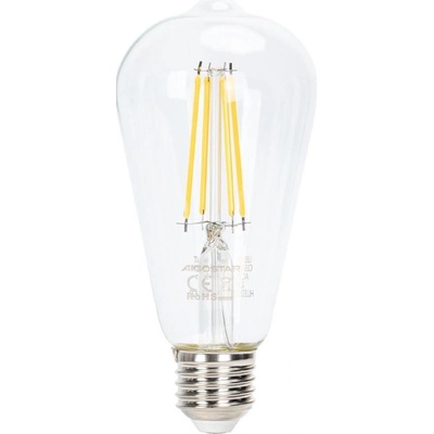 Aigostar B.V. LED Stmievateľná žiarovka FILAMENT ST64 E27/6W/230V 2700K AI1682