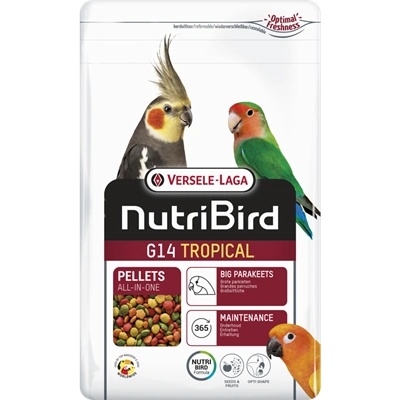 Versele-Laga Versele Laga Nutri Bird G14 Tropical Екструдирана храна за средни папагали 1kg